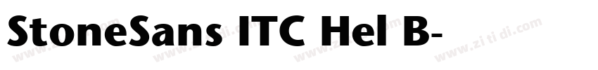 StoneSans ITC Hel B字体转换